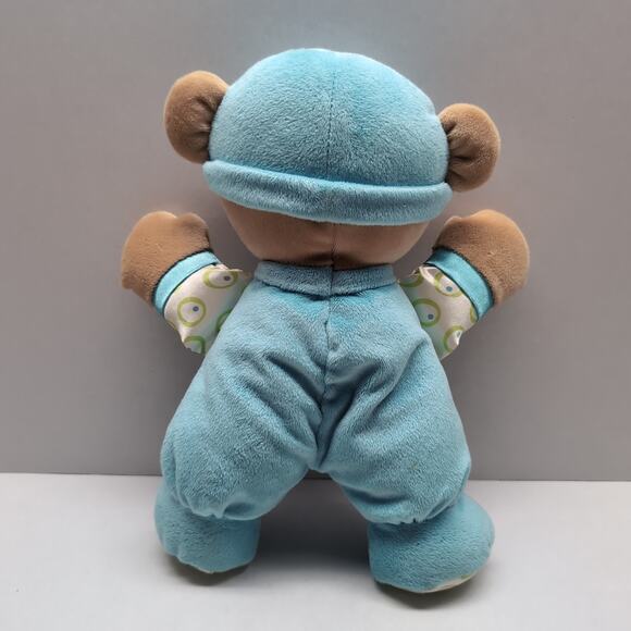 Fisher Price Blue Baby’s 1st First Bear Plush Stuffed Toy Rattle Lovey Doll - Picture 2 of 7
